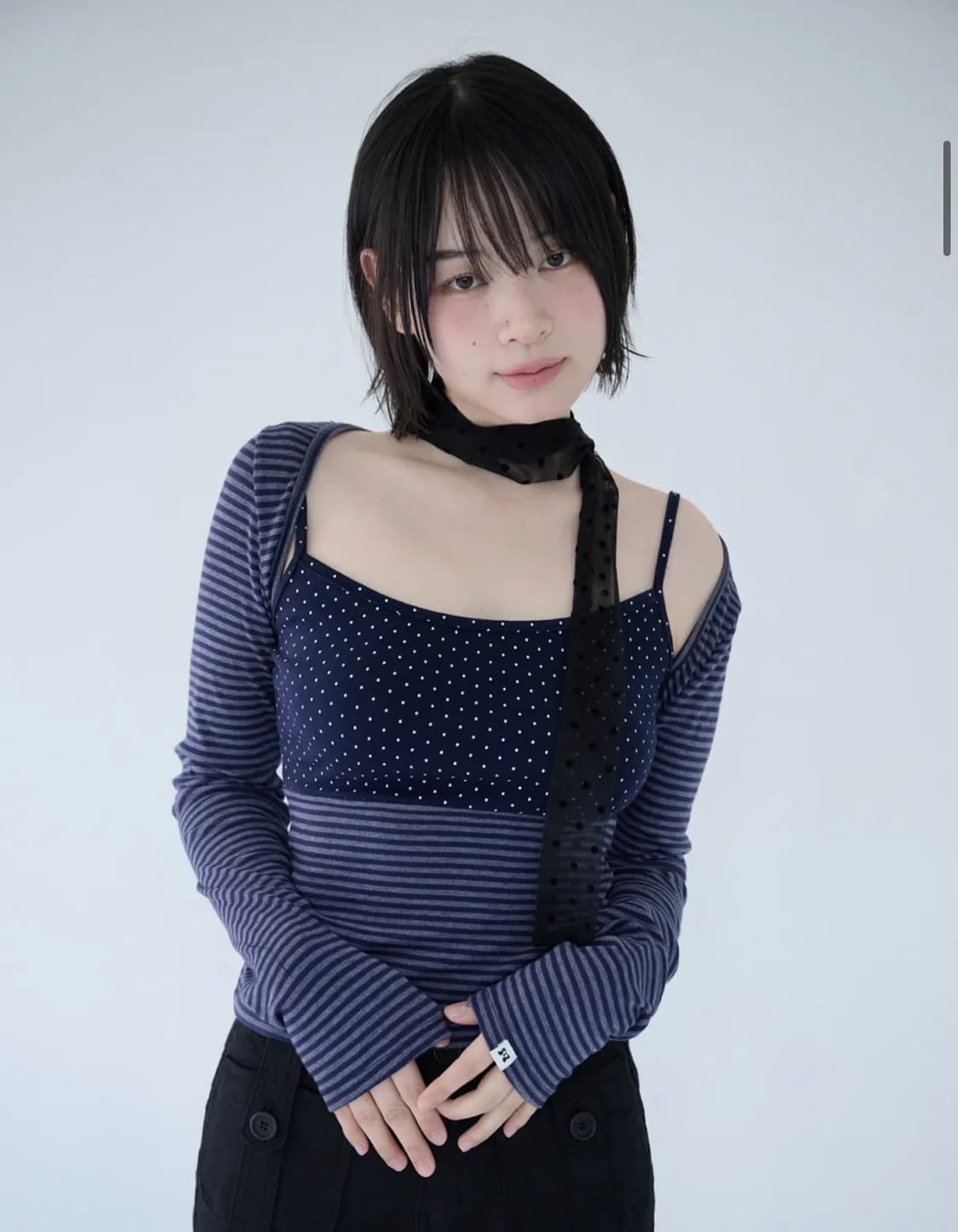 미레코 MIXED PATTERN CAMI & BOLERO SET   상품이미지1