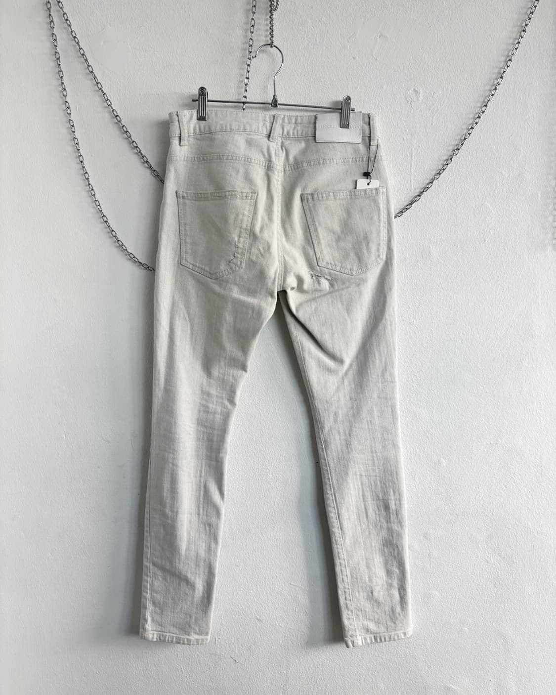 발망 디스트로이드 그런지 화이트 바이커진 상품이미지4