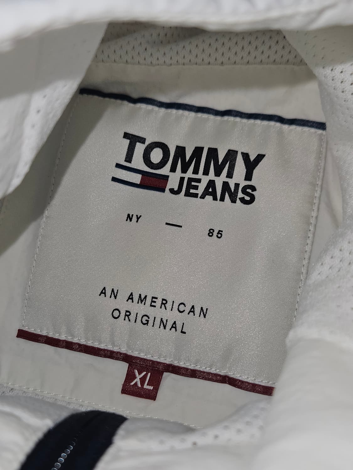 타미진스 타미힐피거 화이트 바람막이 자켓 오버핏 하이넥 바머 XL 상품이미지4