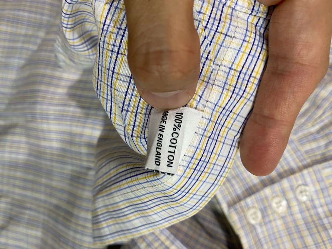 턴불 앤 아서 그래프 체크 버튼 다운 셔츠 16 1/2, 42 상품이미지8