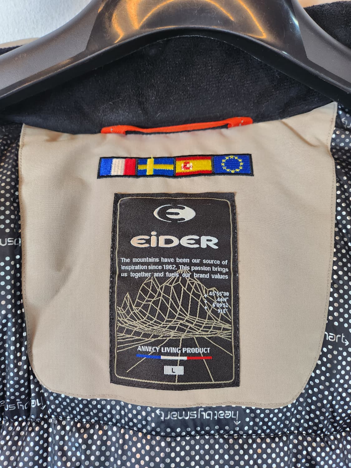 아이더 발열 다운패딩 베이지 100 L 상품이미지7