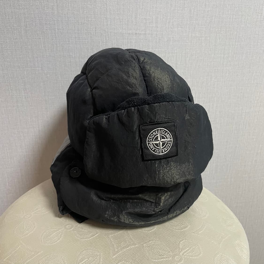 [L]스톤아일랜드 블랙 패딩 트루퍼햇 상품이미지1