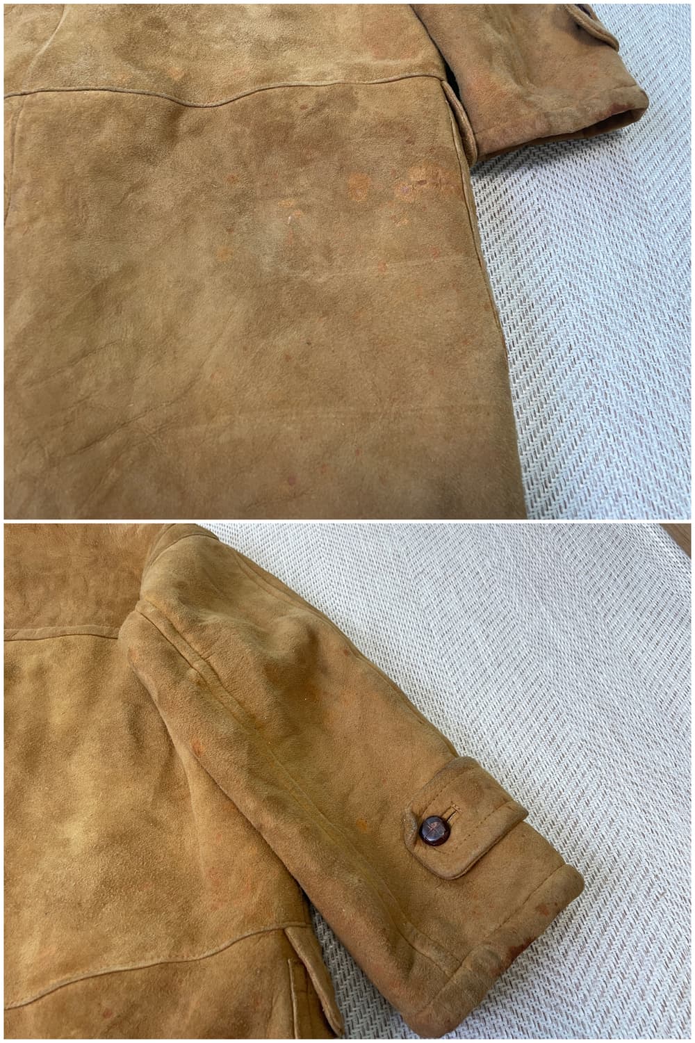 리얼 스웨이드 무톤 셰퍼드 후드 토글 코트  상품이미지8