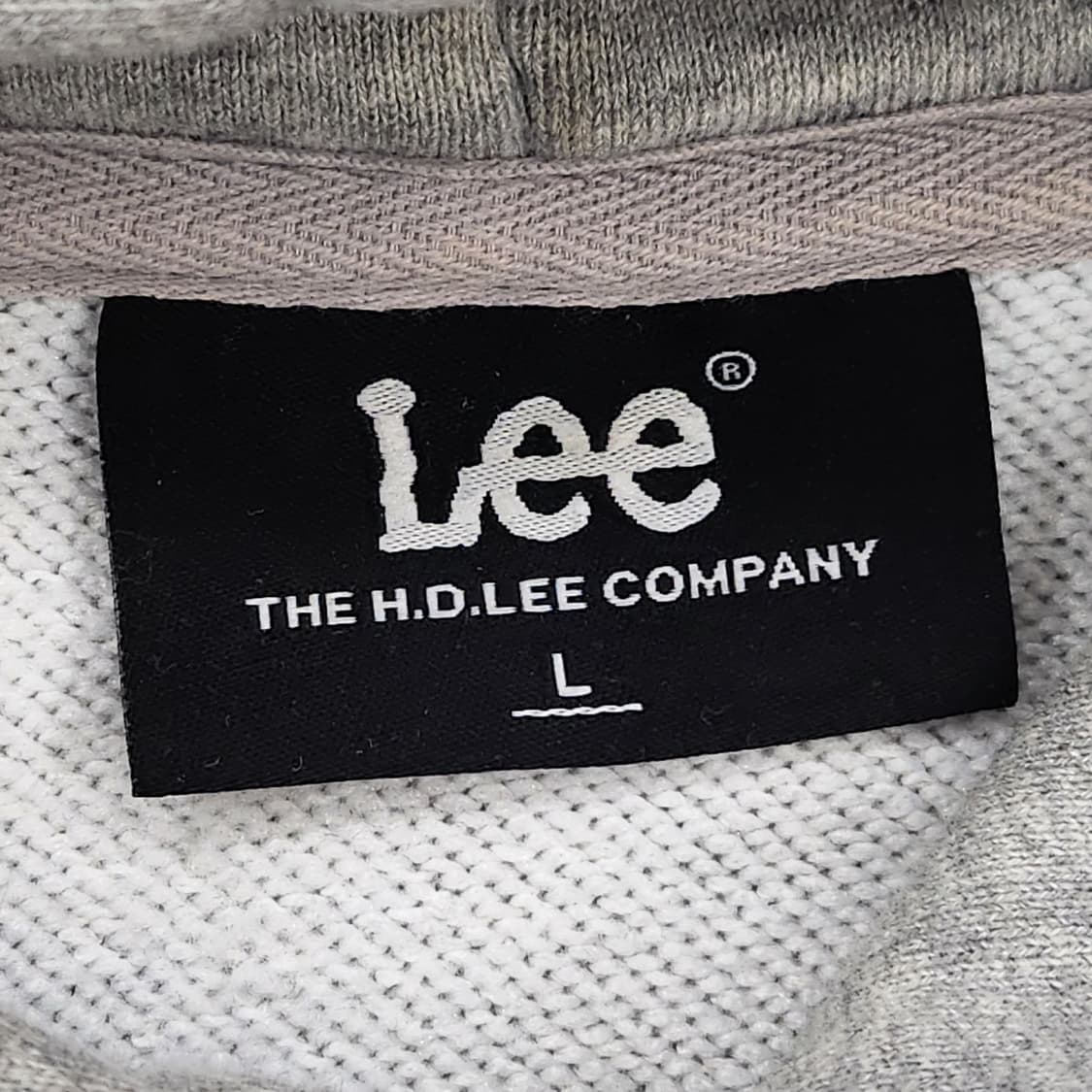 LEE 리 빈티지 그레이 빅로고 후드티 상품이미지7