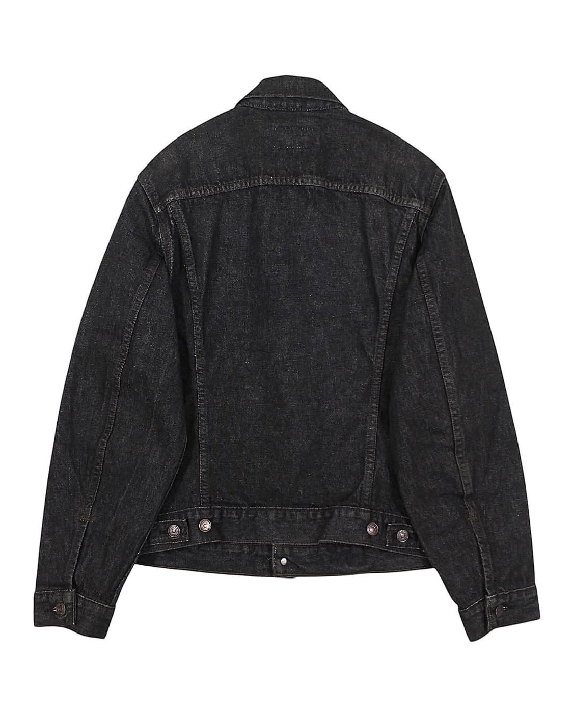 1987 USA 리바이스 70506-0259 선염색 블랙 데님 자켓 상품이미지2