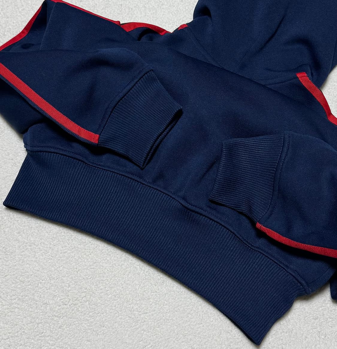 아디다스 딥네이비 레드 후드집업 상품이미지8