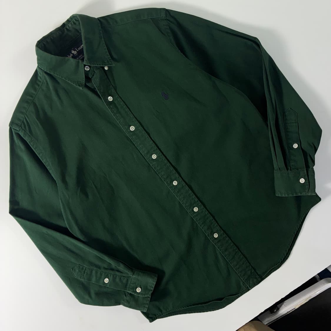 Polo  폴로 랄프로렌 자수 코튼 그린 셔츠  상품이미지2