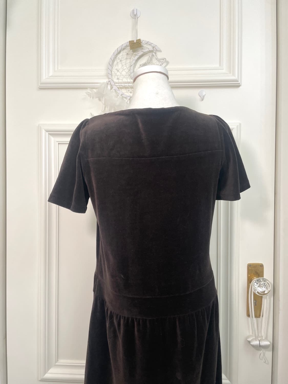 brown velvet shirring point loose opc 상품이미지4