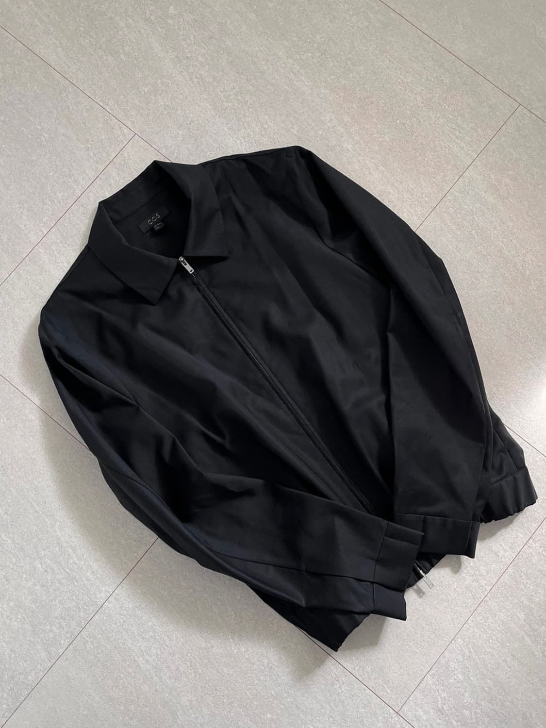 COS 울 집업 블루종 상품이미지2