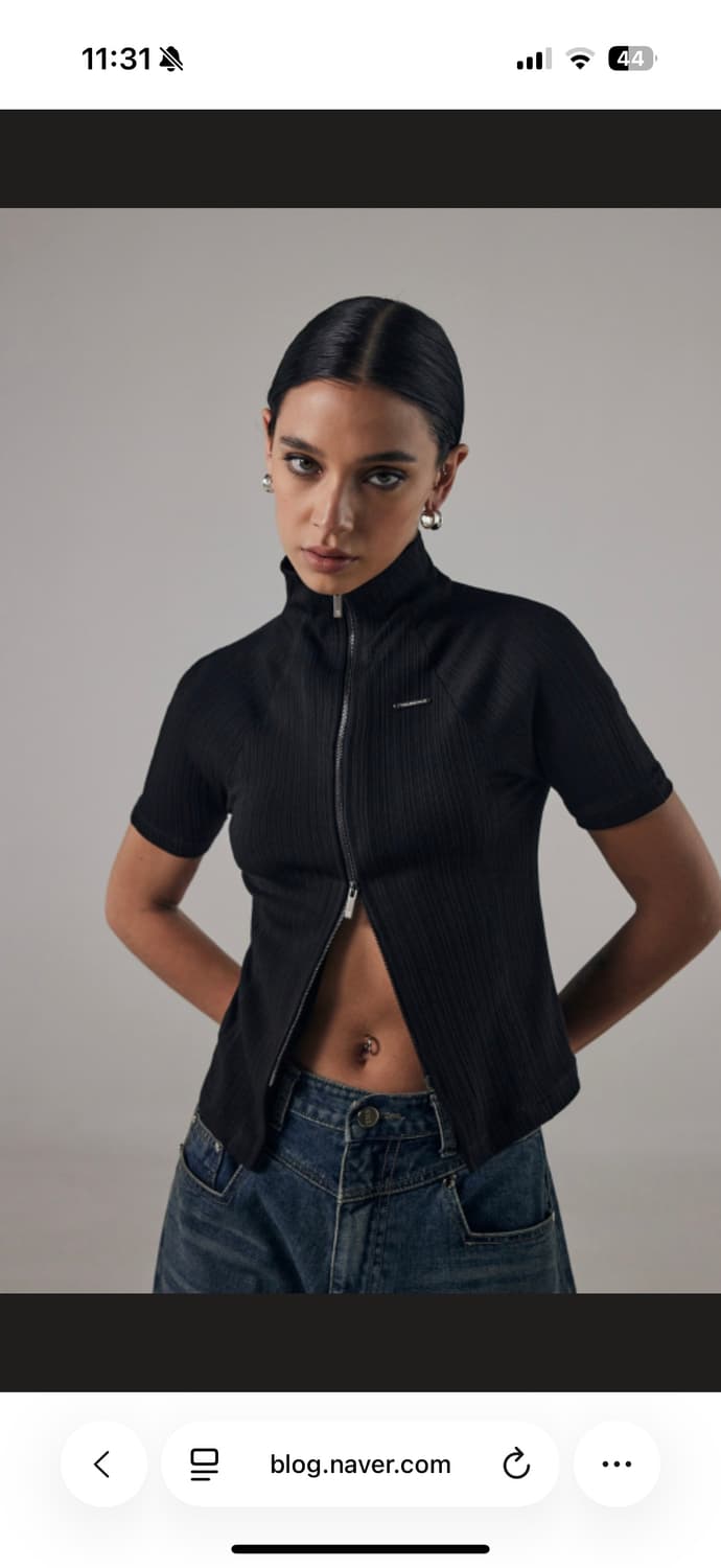 트리밍버드 Slim-Fit Half Zip-Up [ BLACK ] 상품이미지1