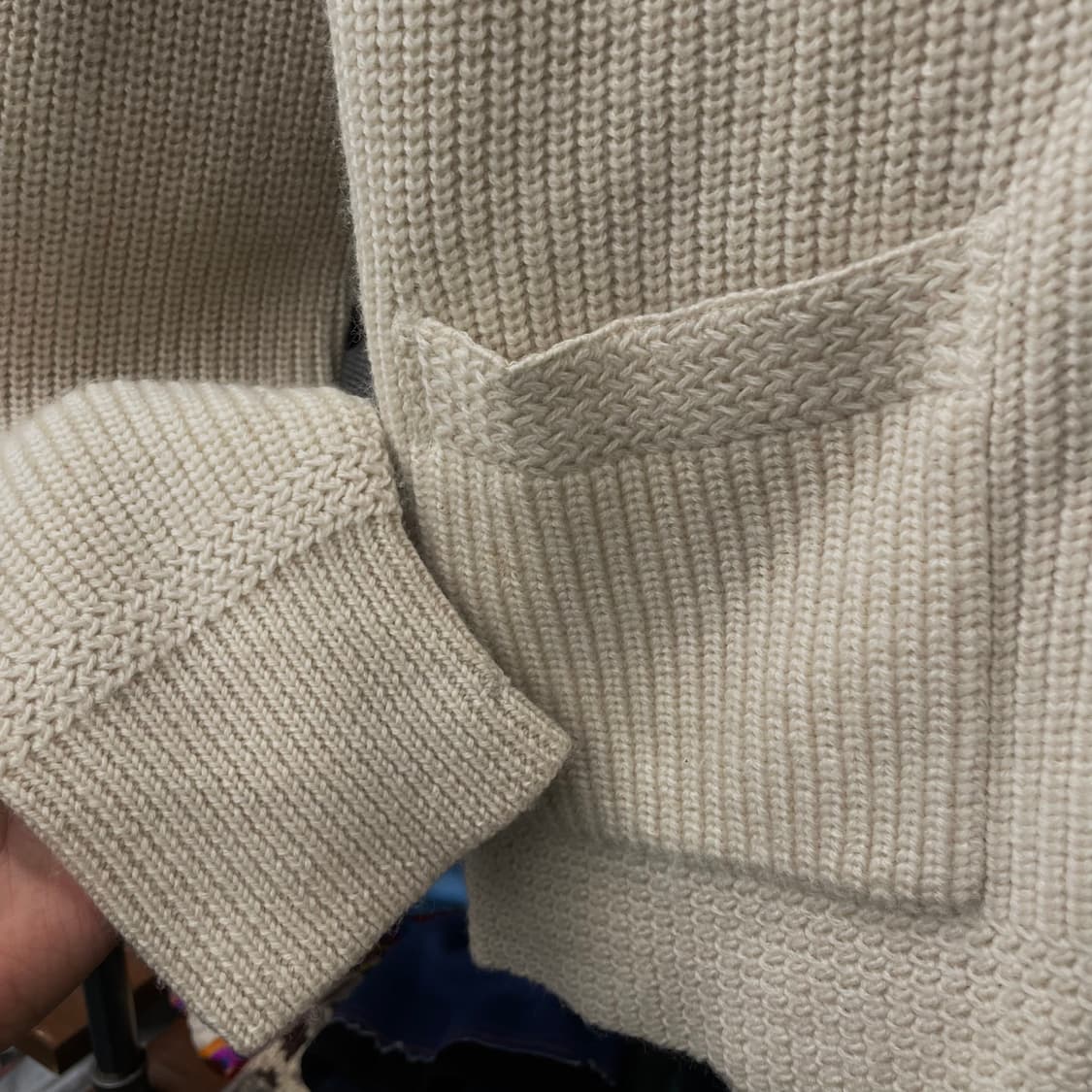 90s 폴로 랄프로렌 MT. whitney 패치 울 니트 가디건 상품이미지4