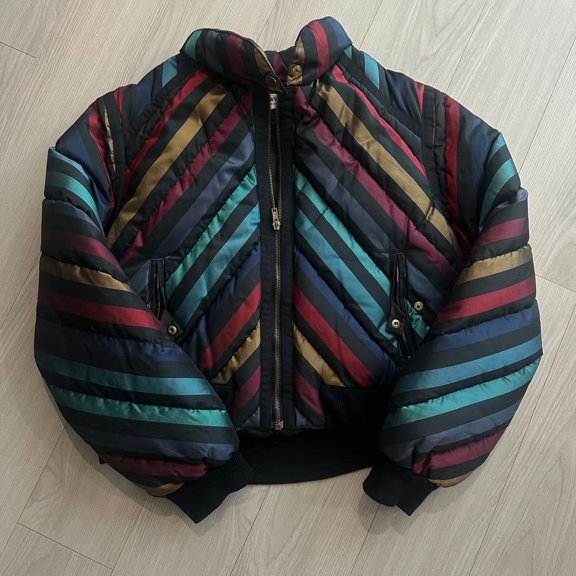 소니아 리키엘 빈티지 멀티컬러 스트라이프 패딩 상품이미지1