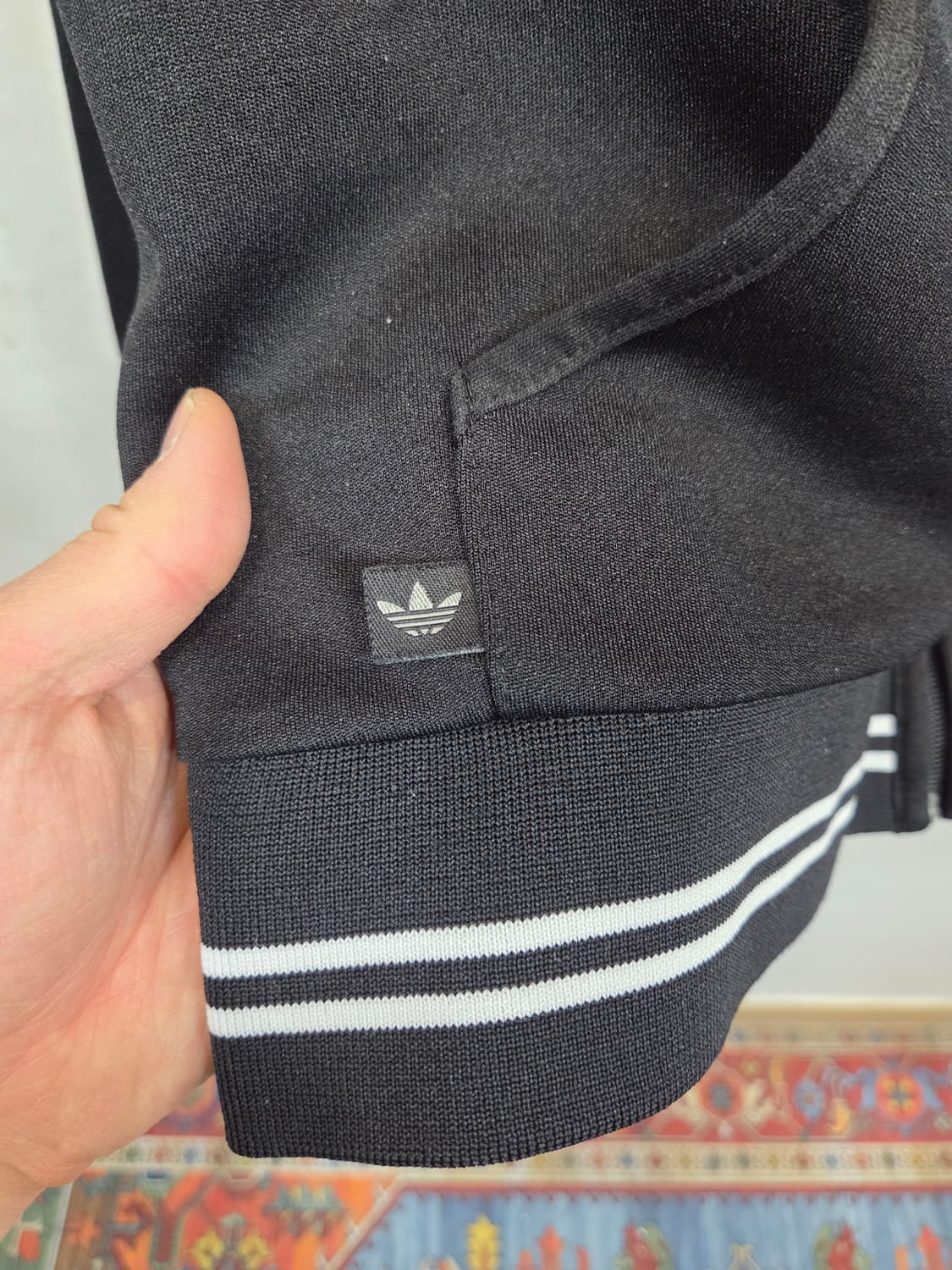 아디다스 올드스쿨 빈티지 트랙탑 후드로고 져지L 상품이미지9
