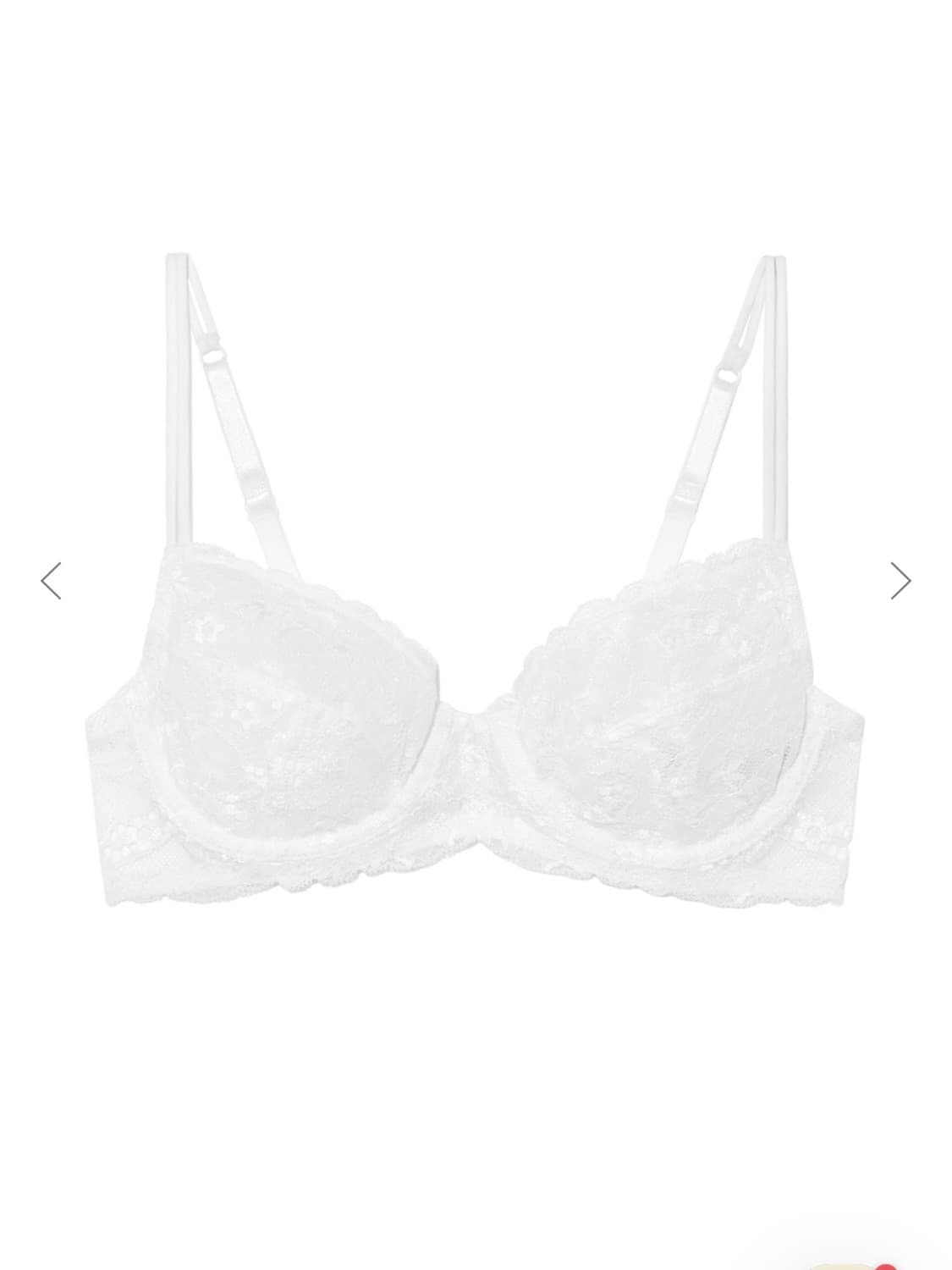 Glowny contour lace bra (WHITE/S) 새상품 상품이미지3