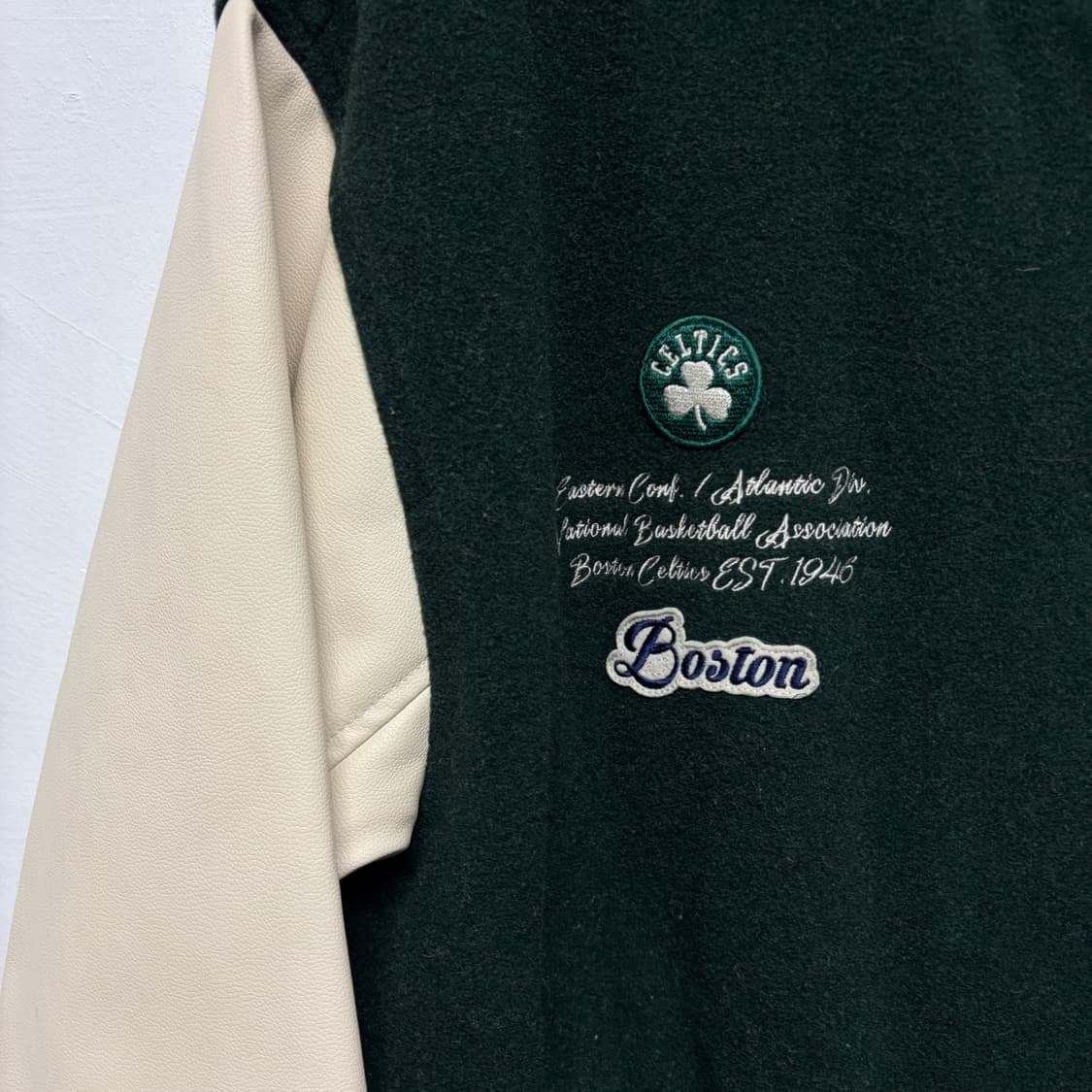 NBA 셀틱 울 레더 바시티 상품이미지4
