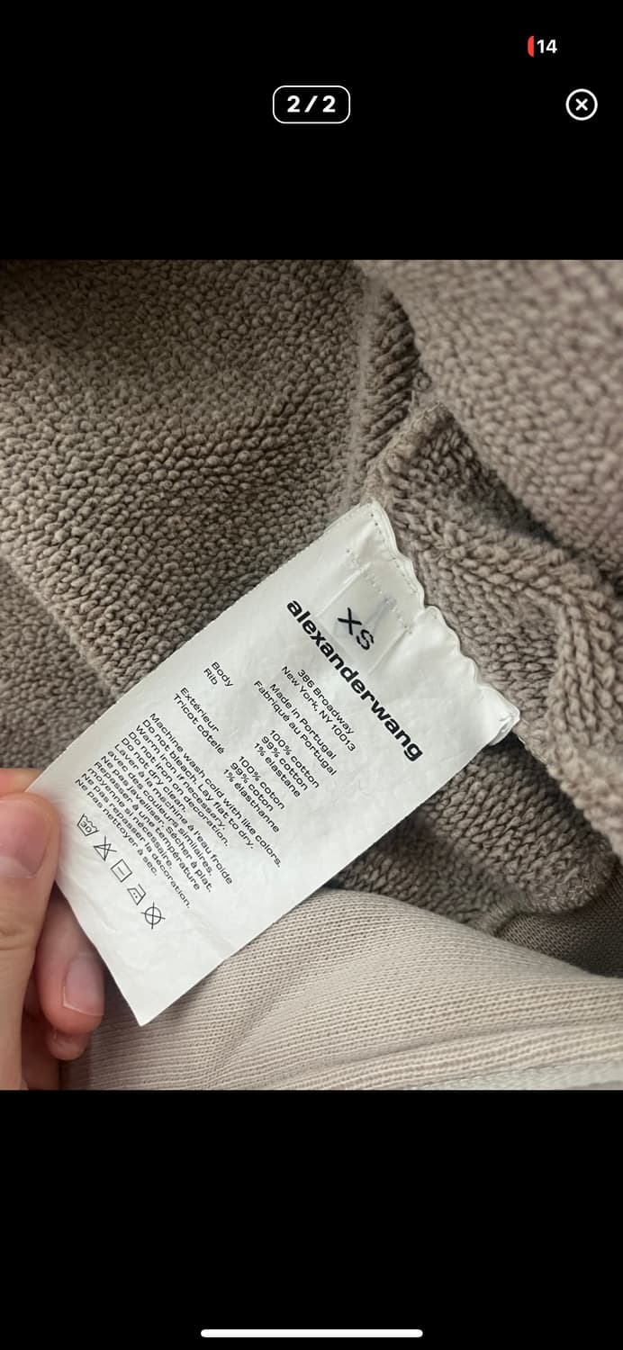 알렉산더왕 크롭 집업 상품이미지2