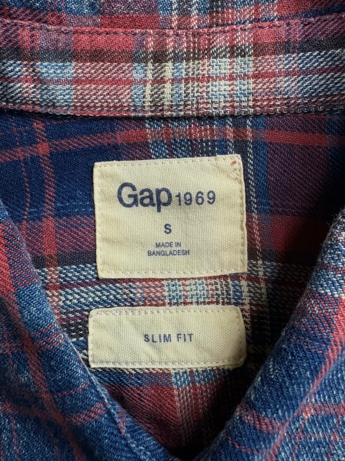 Gap 갭 아메카지 체크 패턴 웨스턴 셔츠 5067 상품이미지5