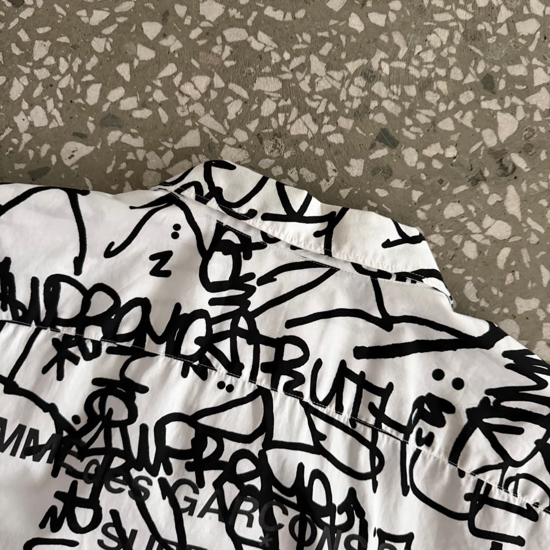 슈프림 x 꼼데가르송 셔츠 반팔 집업 셔츠 18fw 상품이미지8