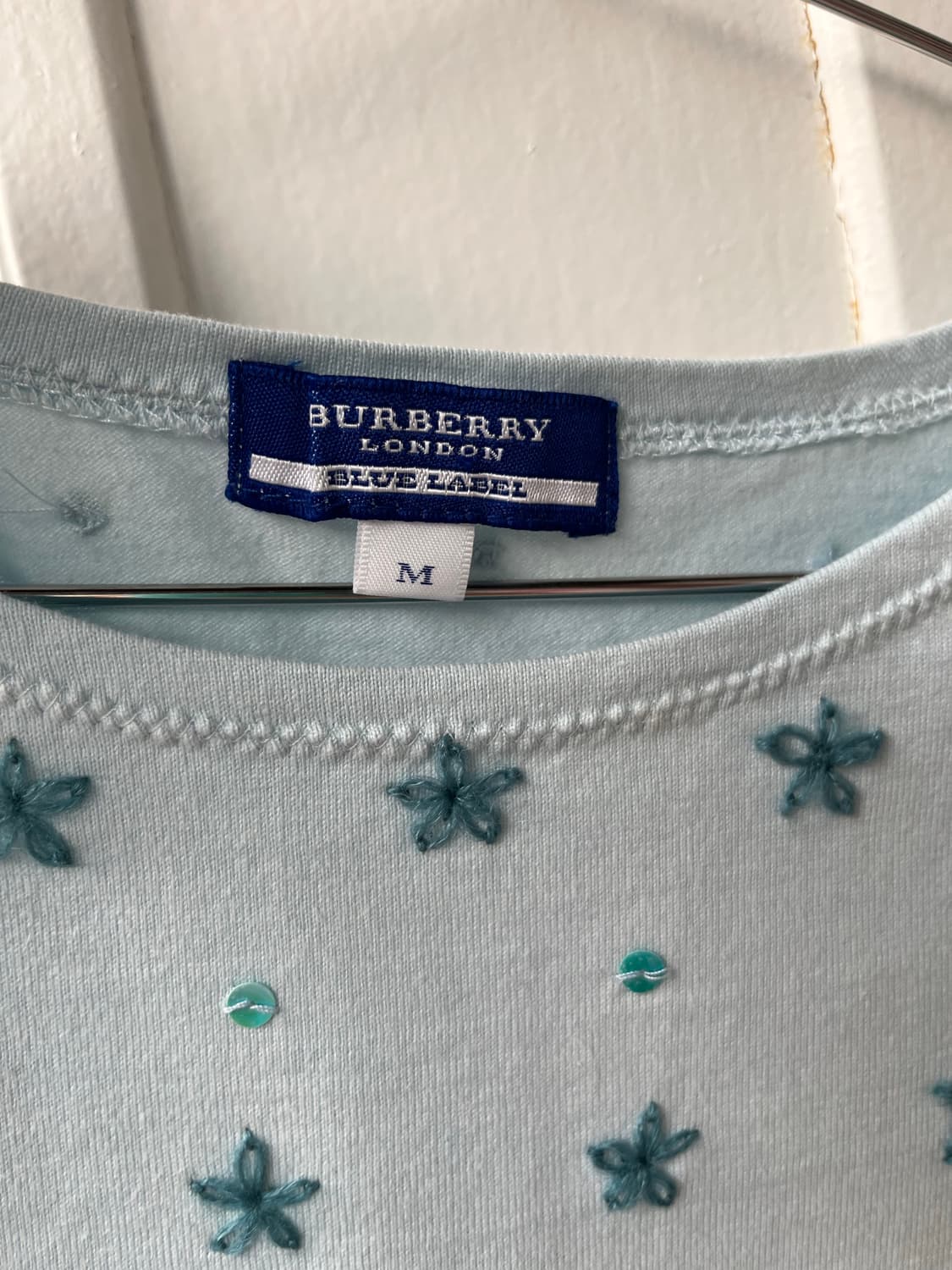Burberry 버버리 블랙라벨 민트 스팽글 티셔츠 상품이미지2