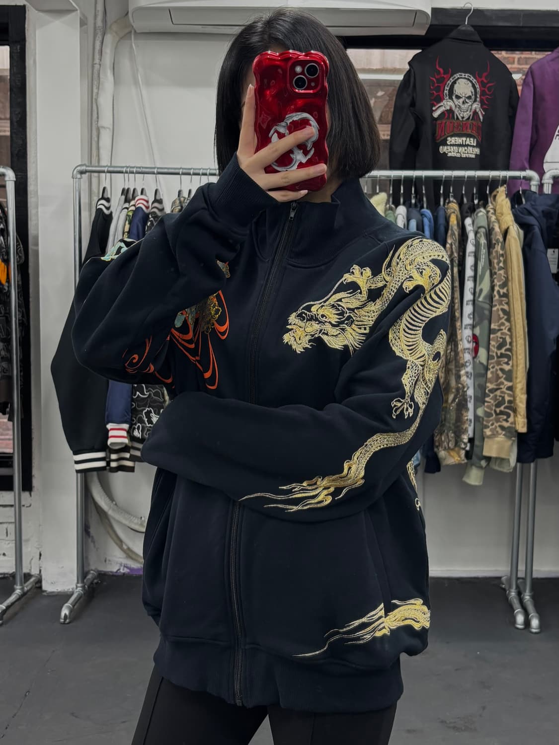 카라쿠리 타마시 오리엔탈 드래곤 집업 상품이미지1