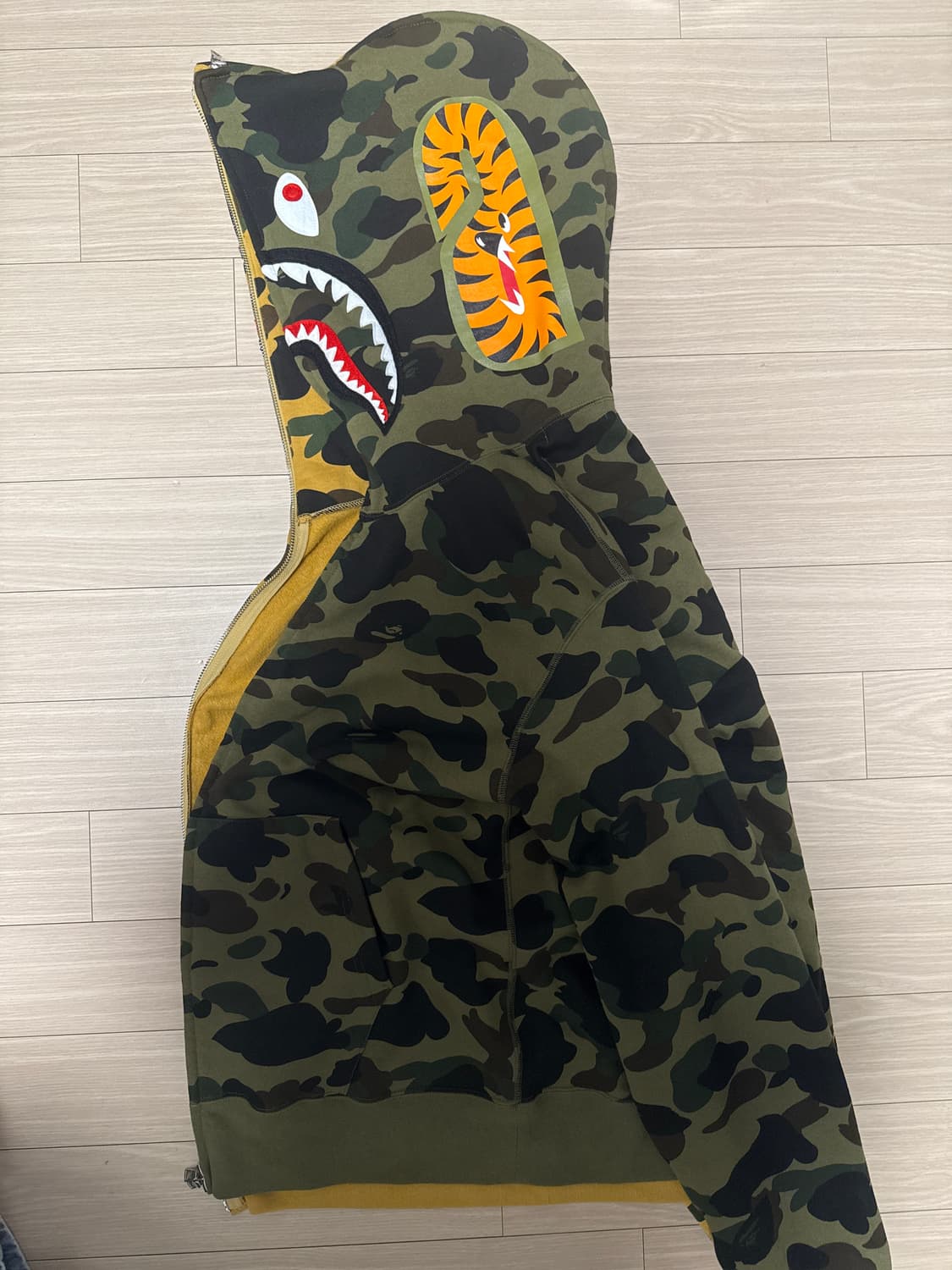 베이프 카모 후드집업 상품이미지2