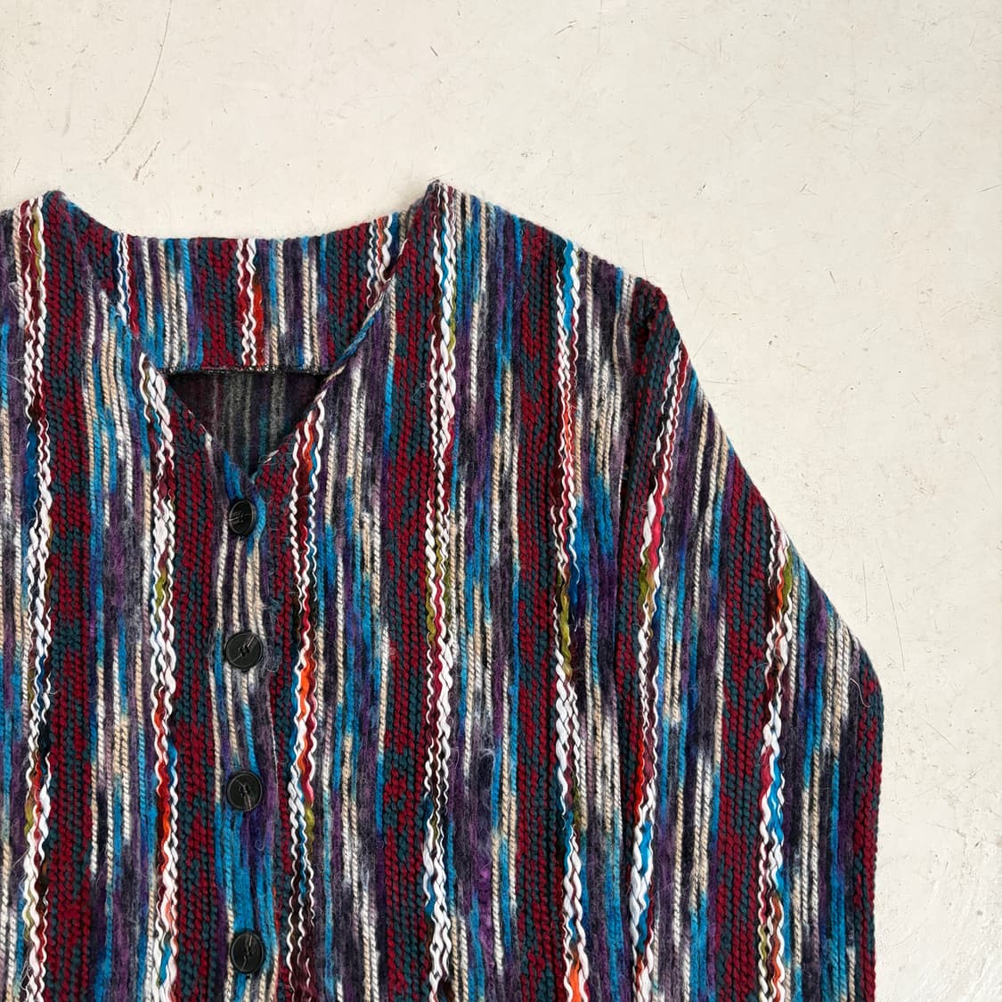 JPN 멀티컬러 빈티지 가디건 M 상품이미지2
