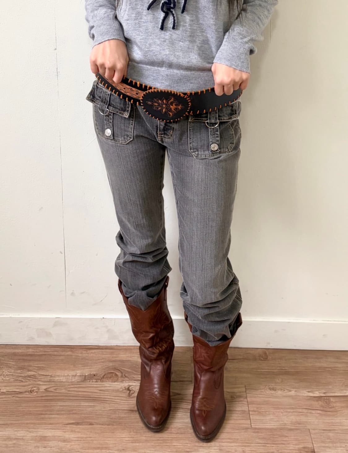 japan vtg 웨스턴 스트랩 상품이미지5