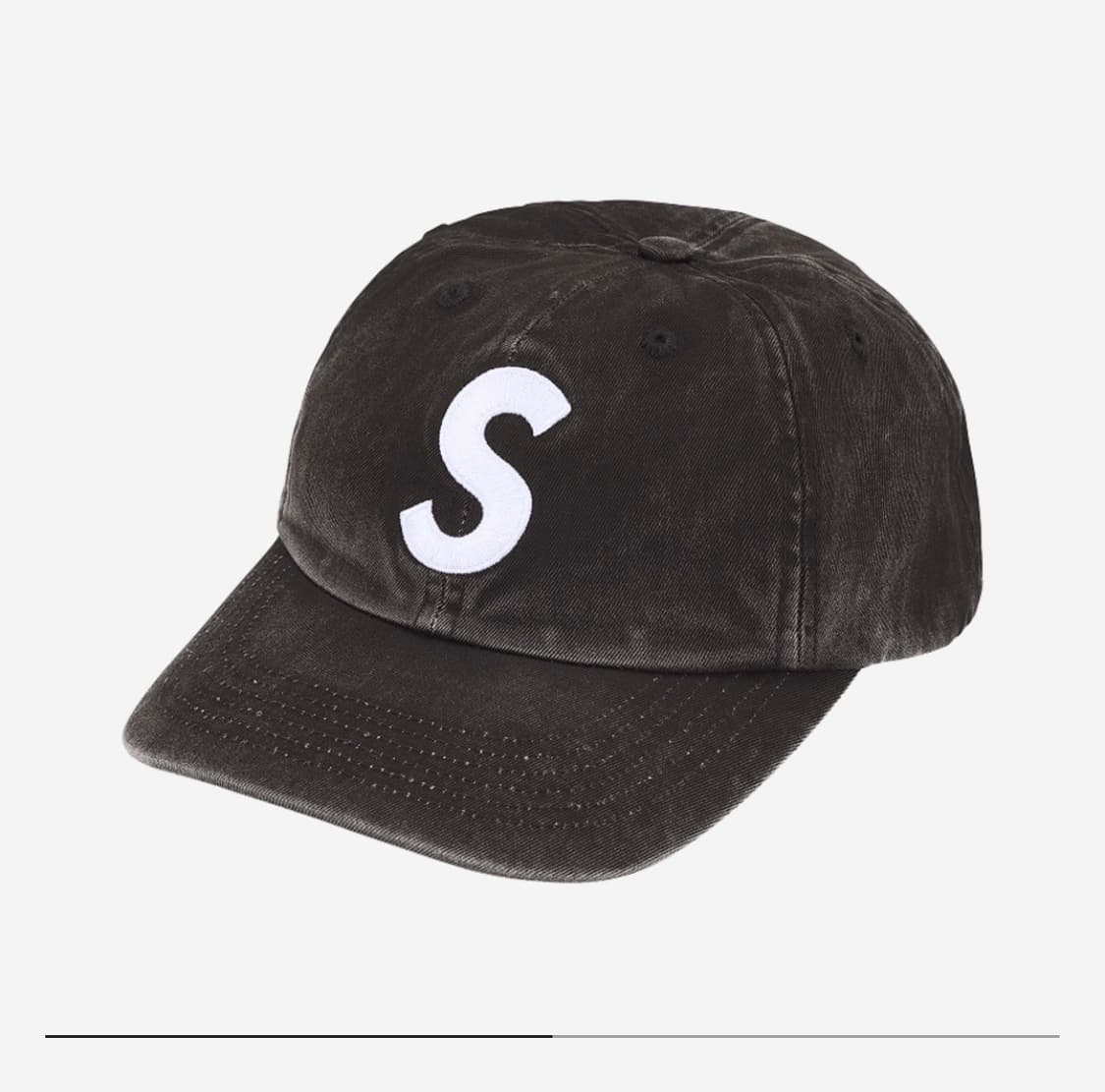 슈프림 피그먼트 코티드 S 로고 블랙 25SS 상품이미지1