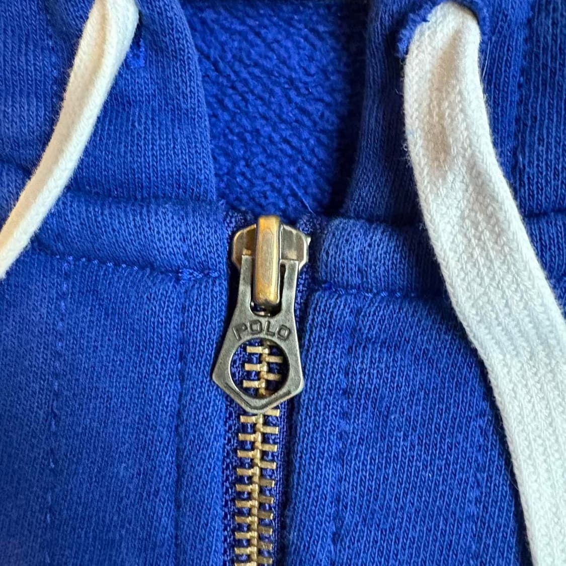 폴로 랄프로렌 빅포니 자수 기모 후드 집업 블루 상품이미지3