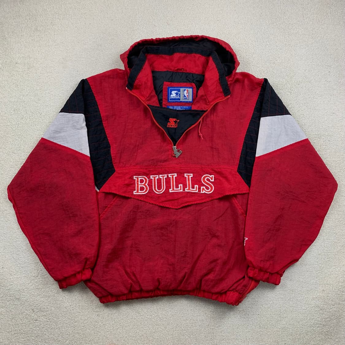 90‘s 스타터 NBA 시카고 불스 빅로고 바람막이 아노락  상품이미지3