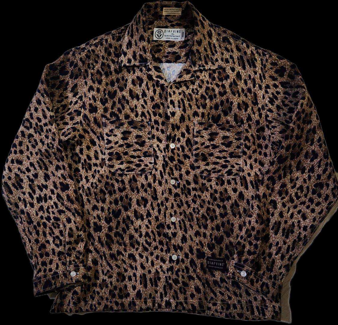 디아프바인 레오파드 셔츠. 호피/사카이/비즈빔/데우스/스투시/칼하트 상품이미지1