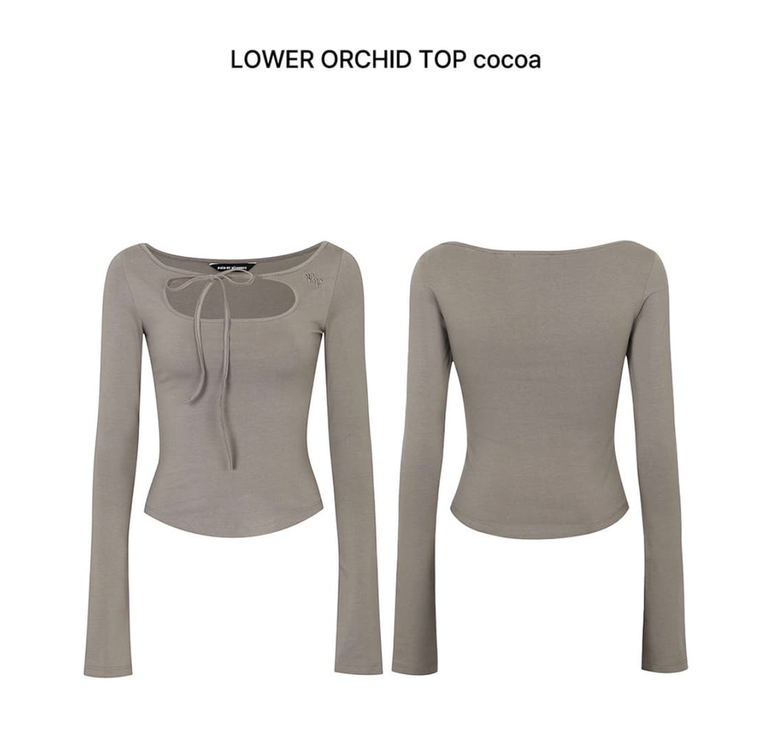페인오어플레져 LOWER ORCHID TOP cocoa 상품이미지1