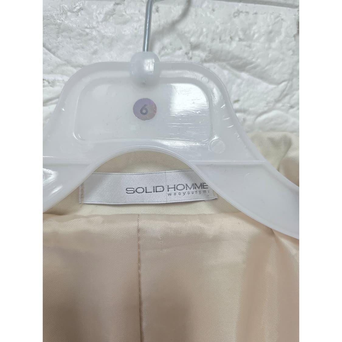 솔리드옴므 우영미 베이지 트렌치 코트 M 상품이미지2