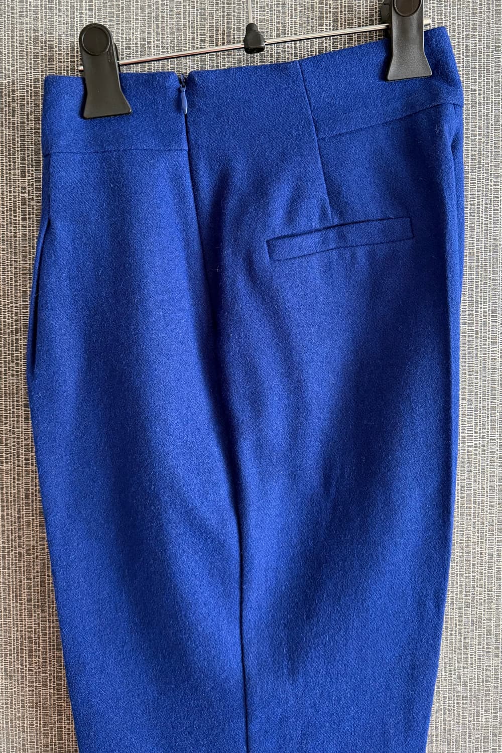코발트 블루 로얄 블루 슬랙스 정장 바지 스트레이트핏 일자핏 트리우저 S 상품이미지4