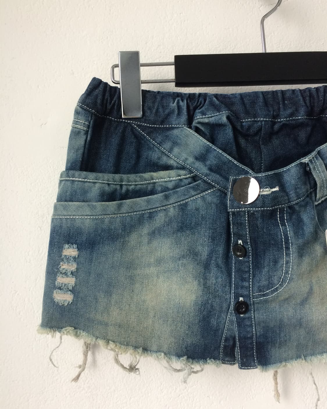Damage washing denim skirt 상품이미지4