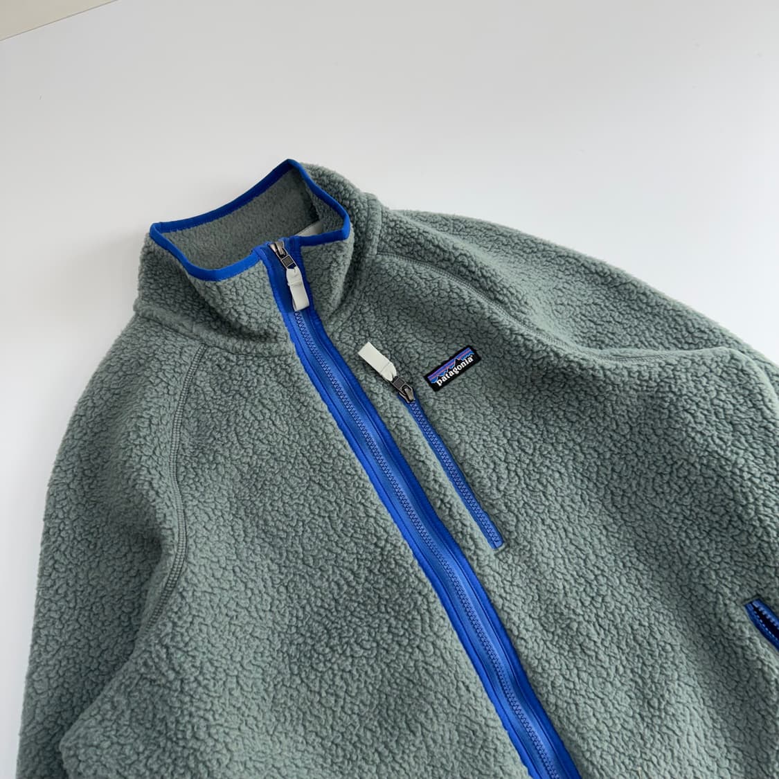 Patagonia 파타고니아 카키 블루 포인트 후리스 집업 상품이미지4