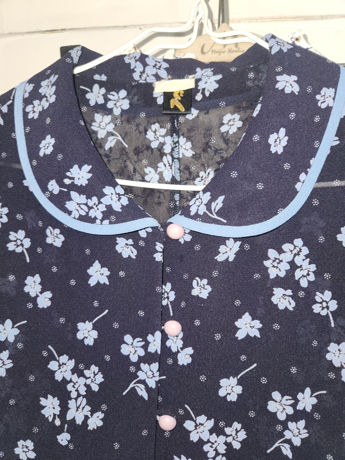 깜 플라워 패턴 블라우스 자켓 77 상품이미지3