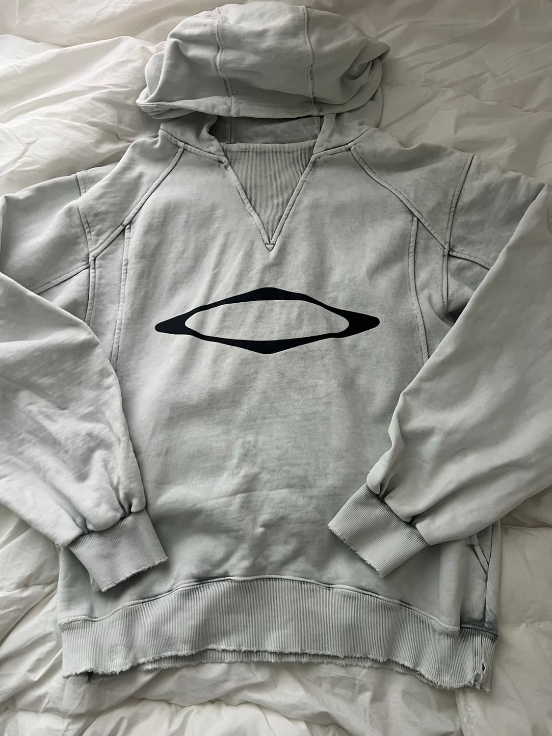 미스치프 블리치드 풀오버 후드티 블리치드 카키 상품이미지3