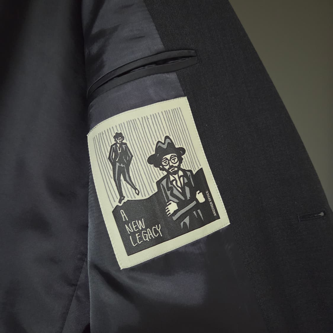 [1] 어나더오피스 레거시 울 블레이저 차콜 / 다크그레이 자켓 상품이미지4