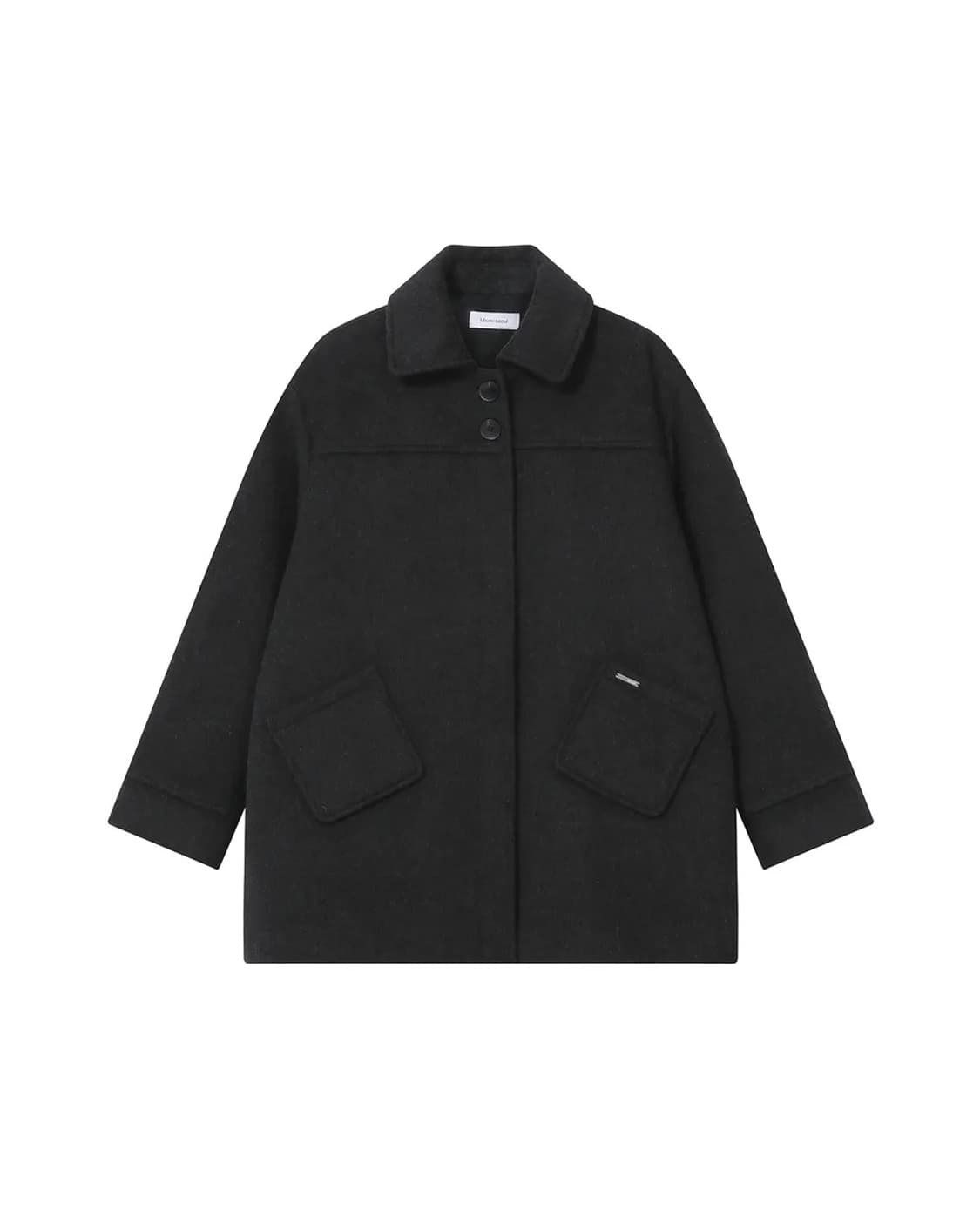 미세키서울 하프코트 차콜 상품이미지1