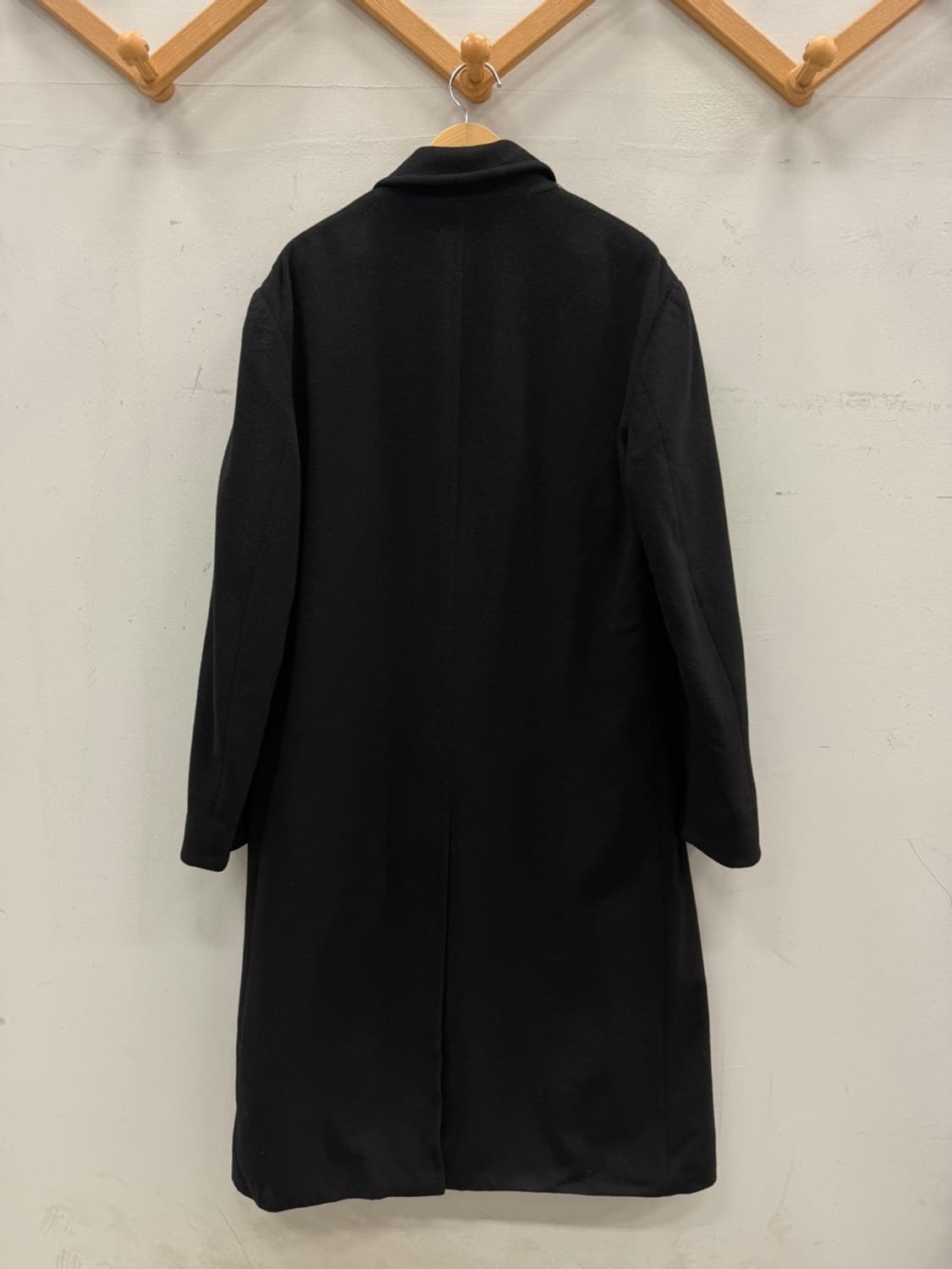 YSL 울 롱 코트 블랙 46 (남성95) 상품이미지3