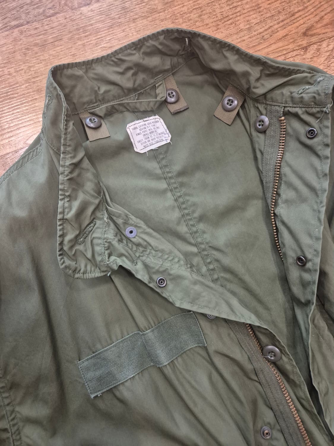 72년산 m65 오리지널 개파카 상품이미지3