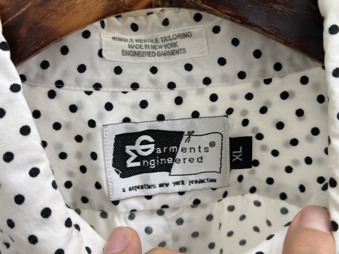 ENGINEERED GARMENTS 라운드 카라 셔츠 (XL) 상품이미지8
