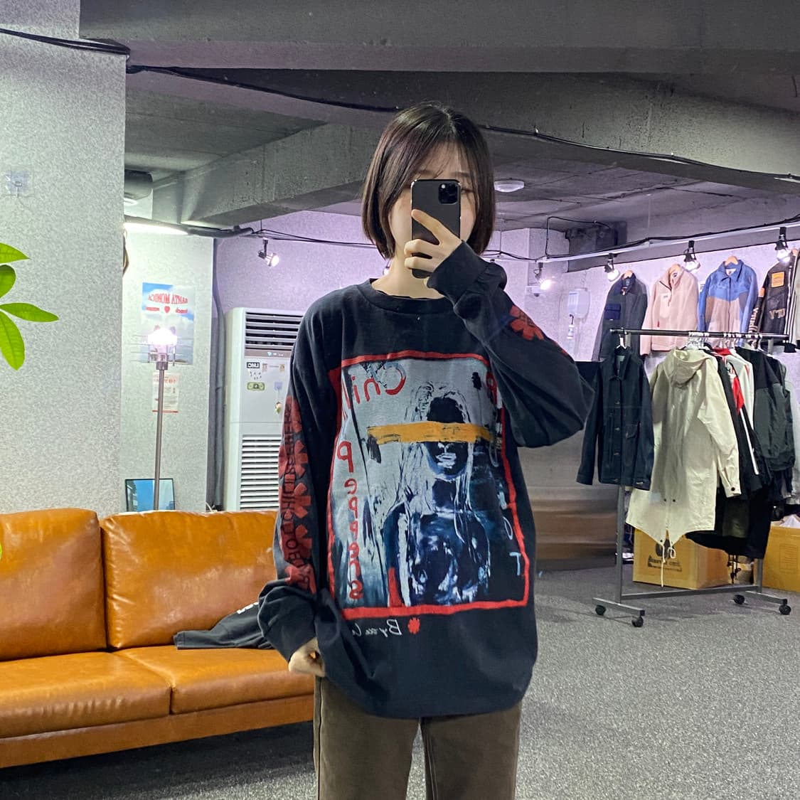 빈티지 레드핫칠리페퍼스 그래픽 롱슬리브 B4410 상품이미지1