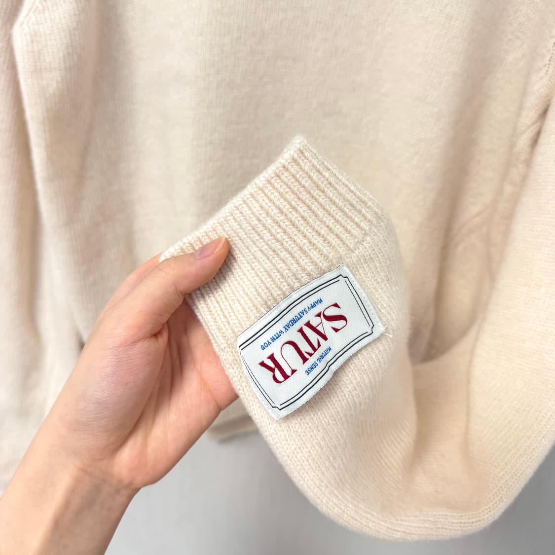 (s) 세터 언발란스 울 캐시미어 니트 상품이미지3