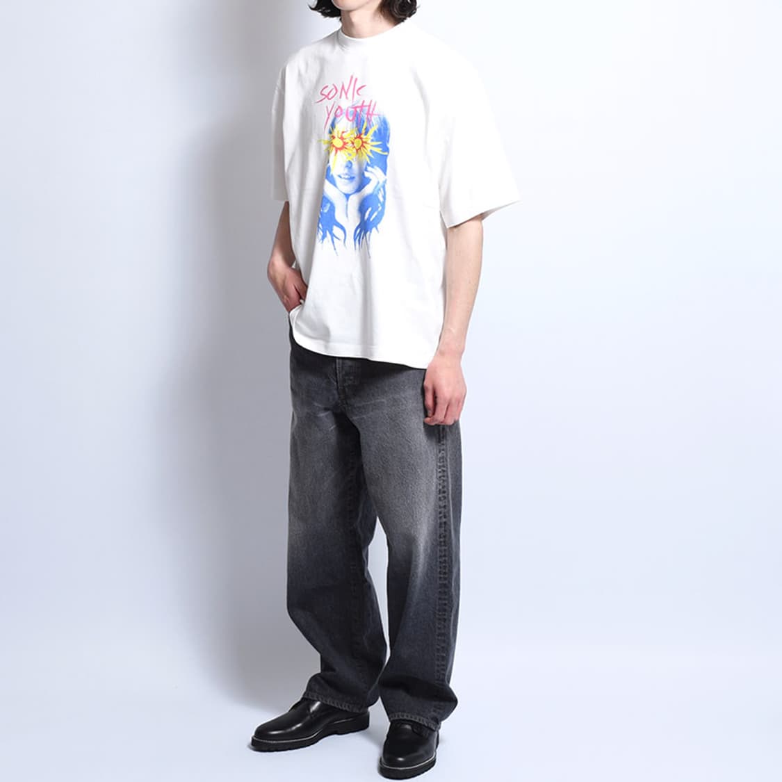 24SS 블럼스 루트스탁 소닉유스 빈티지 와이드 반팔 티셔츠 L 상품이미지9