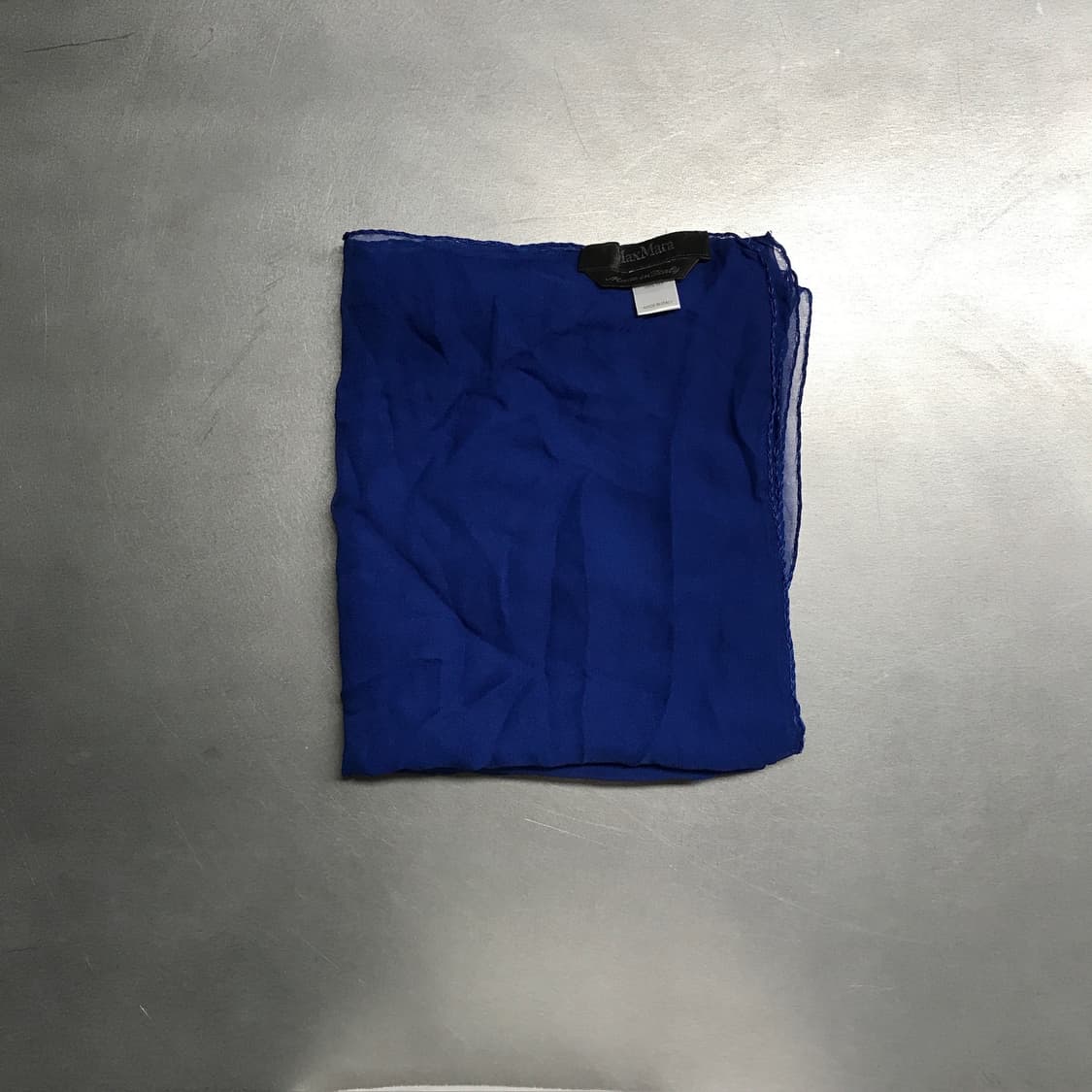 막스마라 실크 스카프 블루 상품이미지2