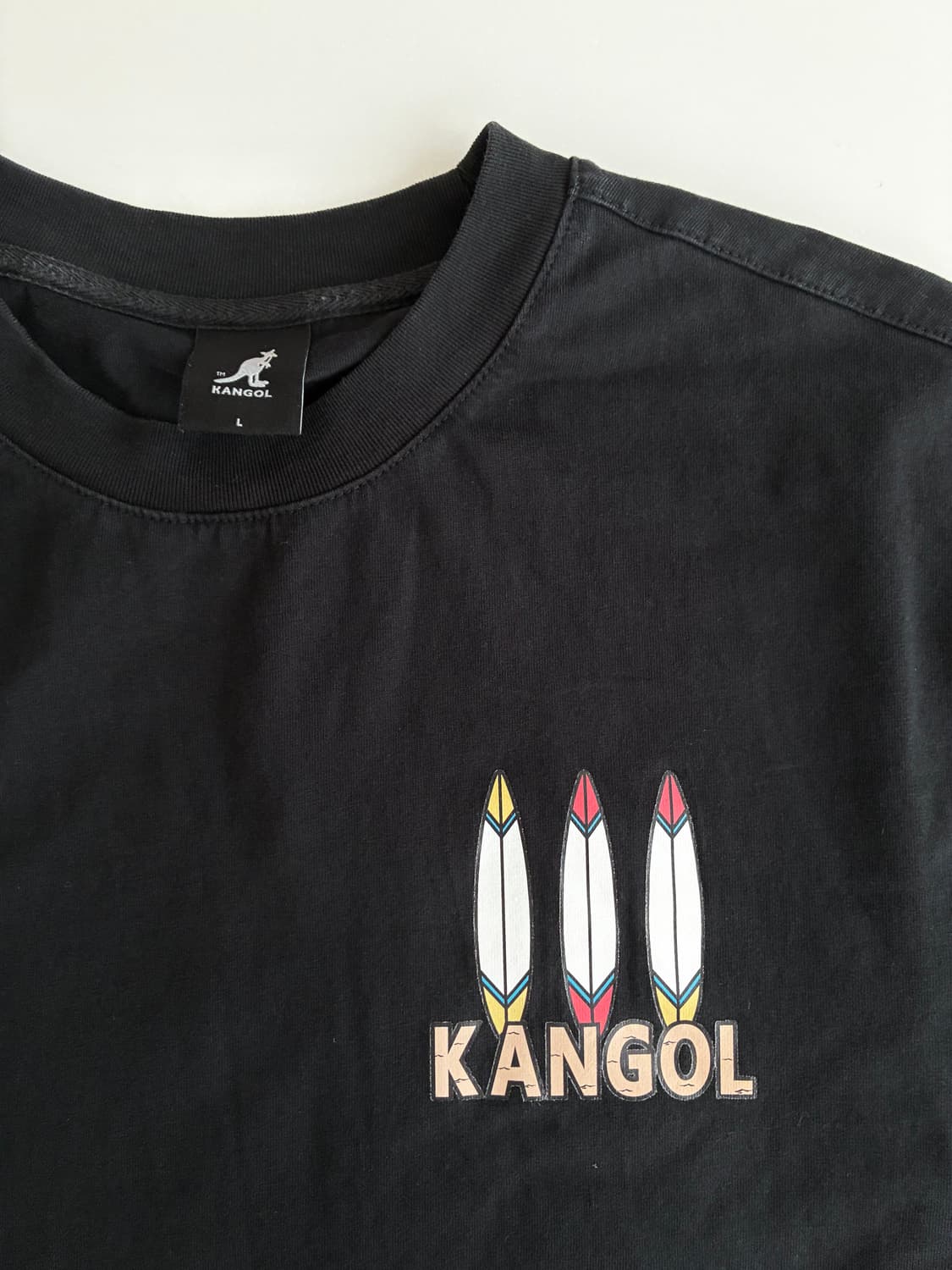 L) 캉골 24ss 그래픽 반팔 티셔츠 블랙 상품이미지7