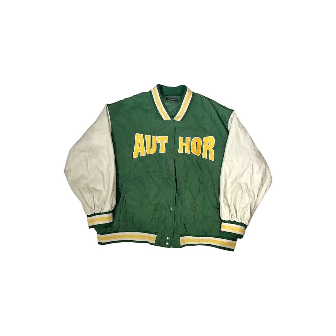 일본 빈티지 그린 오버핏 퀼팅 봄버 바시티 자켓 L 상품이미지4