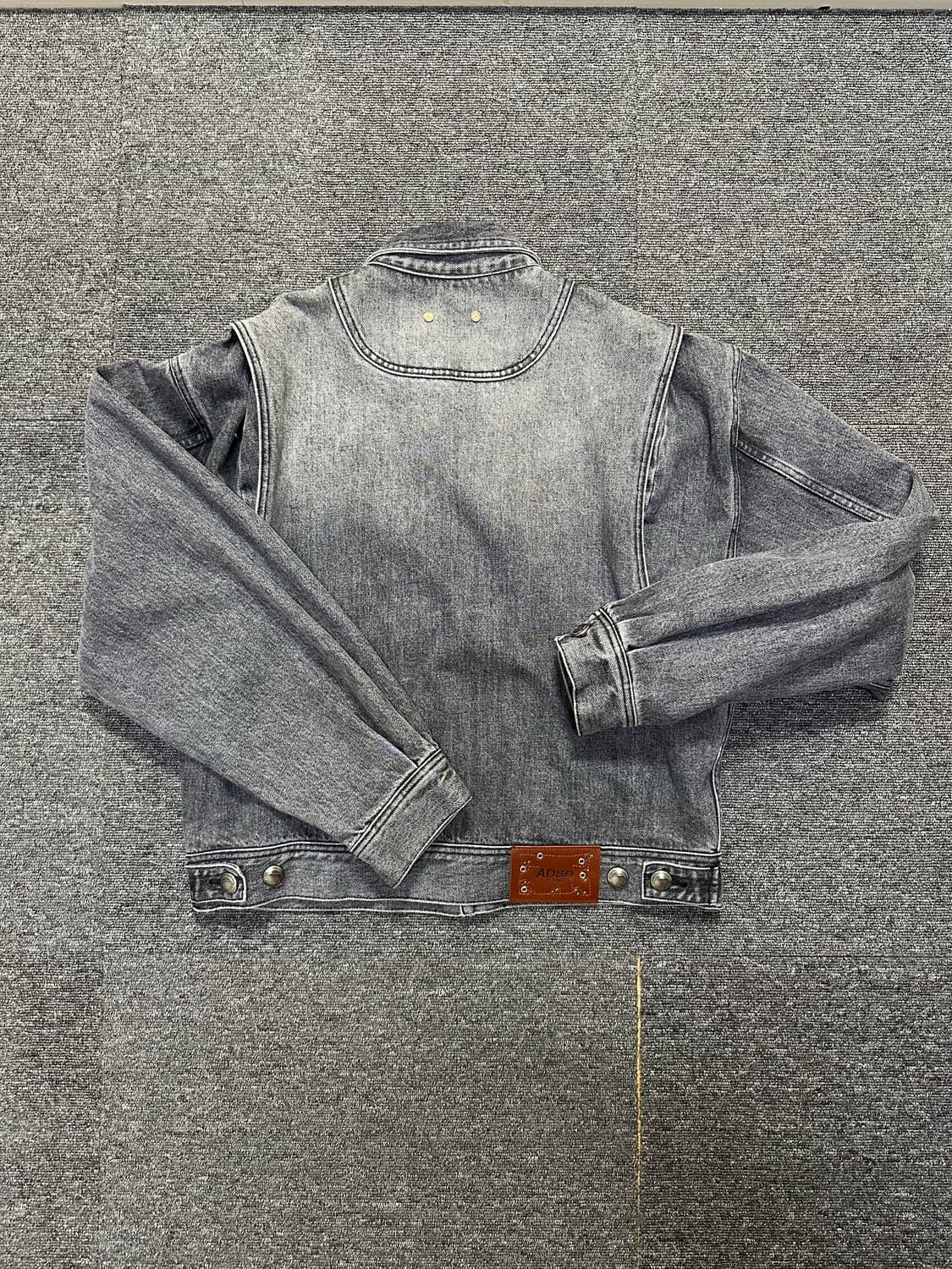 (앤더슨벨) WAVE DENIM BOMBER JACKET (BLACK) 상품이미지10